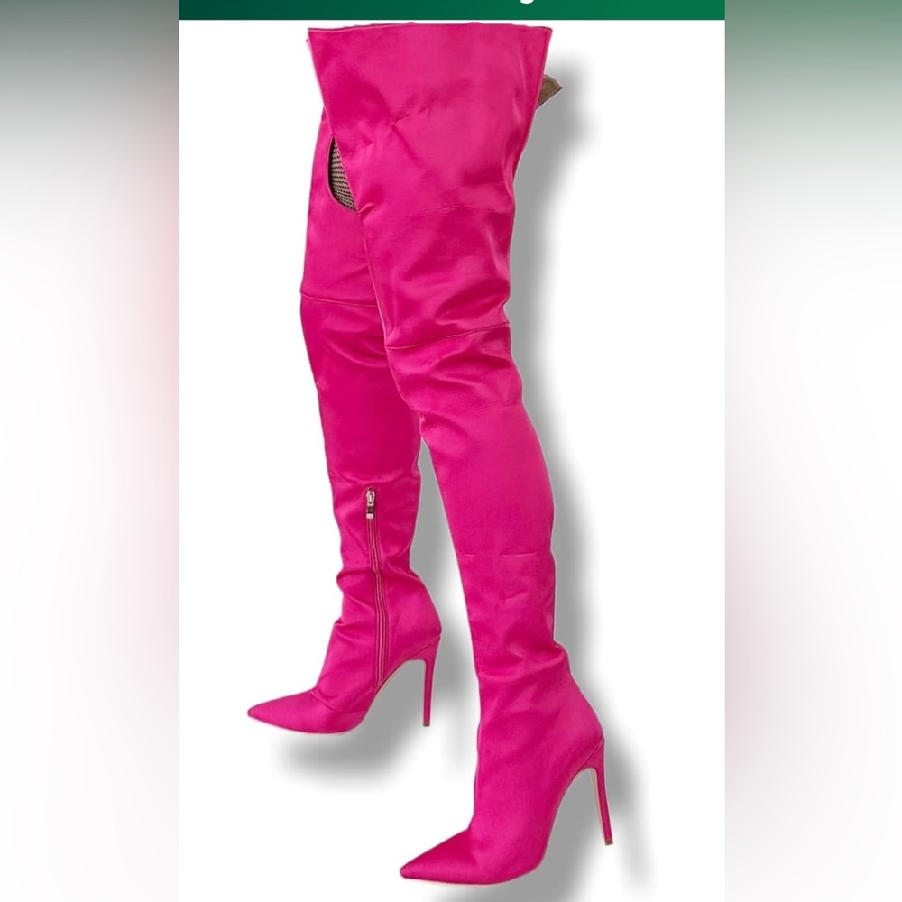 Fashion nova Pink Over-the-Knee Women's Boots - Picture 11 of 11